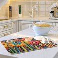 thumbnail image 6 of Yayeee Dish Drying Mat for Kitchen Counter Ultra Absorbent Easy Clean Pad 18x16", Red Colorful Flowers with Dots, 6 of 7