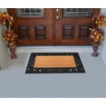 thumbnail image 4 of A1 Home Collections 38"×23" Natural Coir & Rubber Doormat - Decorative Welcome Design, Heavy Duty Coconut Fiber Entry Mat with Non-Slip Backing - Anti-Shed Treated, Low Profile Outdoor Front Door Mat, 4 of 6