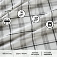 thumbnail image 2 of Comfort Spaces King Sheet Set, Flannel Bed Sheets King, 100% Cotton Bed Sheets Set with Deep Pocket, 4-Piece, 2 of 8