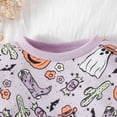 thumbnail image 6 of Halloween Girls Outfits Long Sleeve Pajama Set Toddler Baby Clothes Soft Pumpkin Print Pants And Top Comfy Casual Wear For 1 2 Year Olds, 6 of 8
