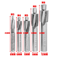 thumbnail image 4 of 15Pcs HSS Counterbore End Mill M3-M8 Pilot Slotting Tool Milling Cutter Countersink End Mills, 4 of 6