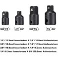 thumbnail image 3 of Juego de 8 adaptadores de extensión de llave de vaso WEIHJMXG adaptadores reductores negro, 3 of 5
