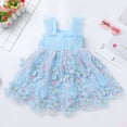 thumbnail image 4 of IDOPIP Toddler Baby Girl Butterfly Dress Butterflies Embroidery Formal Wedding Party Princess Dresses, 4 of 7