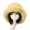 Yellow, variant on Bucket Hat Oversized Fluffy Wide Brim Soft Thickened Ear Protection Faux Fur Winter Thermal Women Fisherman Cap (Green  White)