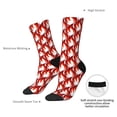 thumbnail image 4 of Rateoe Fire Symbols for Women Casual Calf Socks - Cute Crew Socks - Thin Soft Above Ankle Socks Size 5-11, 4 of 6