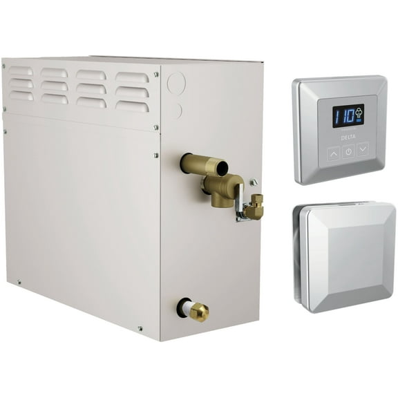 Delta 5P-Est15 Simplesteam Steam Shower Generator Package 15Kw 240V - Lumicoat Chrome