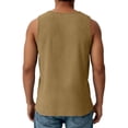 thumbnail image 4 of LRGSHF Men's Tank Top, Crew Neck Sleeveless Shirt, Loose Fit Solid Color Casual Summer Beach Vest Lightweight Gym Workout Shirts, 4 of 4