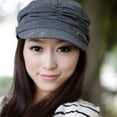thumbnail image 5 of ruhuadgb Women Fashion Pleated Peaked Cap Hat Casual Knitted Outdoor Sports Travel Sunhat, 5 of 8