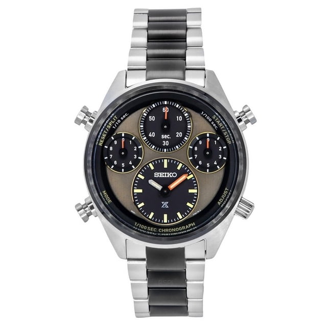 Seiko Prospex Speedtimer Édition Limitée Chronographe Acier Inoxydable Cadran Brun Solaire SFJ005P1 100 m Montre pour Homme