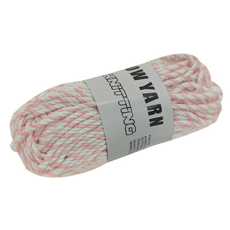 Frogued Knitting Wool Yarn Professional Ultra Soft Needlework DIY 4Ply Milk  Cotton Crochet Knitted Yarn for Home (Dark Pink) 