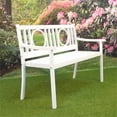 thumbnail image 3 of Carolina Classics Banc Extérieur en Métal Gramercy, Blanc, 3 of 6