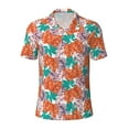 thumbnail image 2 of Daiia Hawaiian Style Pattern Men’s Polo Shirts,Solid Deck Shirt,Classic Fit, Breathable Cotton Polo for Casual and Sport Wear-, 2 of 7