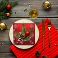 thumbnail image 4 of TanSiDing 40pcs Christmas Paper Napkins Disposable Festive Holiday Party Dinner Table Decorations Bulk Pack, 4 of 6