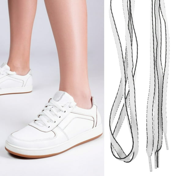 OULII 4 Pairs Versatile Sports Shoelaces Polyester Shoe for Formal Events