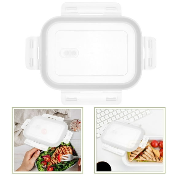 LOLIPPYY Rectangle Food Box Lid Plastic Sealing Protects Food 1Pcs