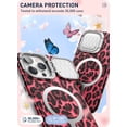 thumbnail image 3 of i-Blason Cosmo Mag for iPhone 15 Pro Max Case [6.7 inch] with Camera Cover Stand, [Compatible with MagSafe] Slim Stylish Full-Body Protective Case with Built-in Screen Protector (PinkCheetah), 3 of 5