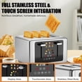 thumbnail image 3 of Whall 4-Slice Smart Toaster with Touchscreen & Extra-Wide Slots, Dual Independent Control, 6 Browning Levels & 6 Bread Types, Memory Function,Countdo, 3 of 7