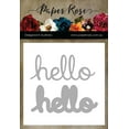 thumbnail image 2 of Paper Rose Dies-Layered Hello, 2 of 3