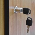 thumbnail image 2 of Unique Bargains Push Plunger Lock 19mm x 32mm Cylinder Zinc Alloy Keyed Alike 2Pcs, 2 of 4
