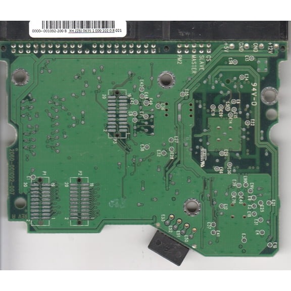 WD800AB-60CBA0, 0000-001092-200 B, WD IDE 3.5 PCB
