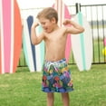 thumbnail image 4 of FORMRS Boys Swim Trunks Quick Dry Mesh Liner Boardshorts Sizes XS-XL, Art Plants, 4 of 7