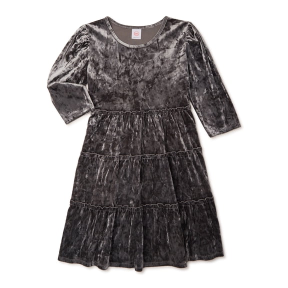 Wonder Nation Girls Velour Dress Sizes 4-18 & Plus