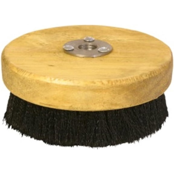 5” Wood Block – Carpet & Upholstery Shampoo Tool for Buffers & Polishers – Medium Soft Bristles – Auto Detailing, Home, Office Cleaning