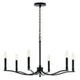 thumbnail image 3 of 52695BK Kichler Lighting Malene - 6 Light Chandelier-17.75 Inches Tall and 32 Inches Wide-Black Finish, 3 of 7
