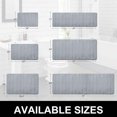 thumbnail image 6 of ZOUYUE Memory Foam Bath Mats Soft Absorbent Bathroom Rugs 47" x 17", Grey, 6 of 7