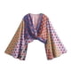 thumbnail image 3 of HH TRAF Pantalones de pierna ancha holgados de cintura alta para mujer, moda informal, estampados, bolsillos laterales, cordón decorativo, pantalones sueltos, 3 of 5