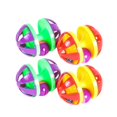 thumbnail image 1 of 4pcs Pet Cat Ball Toys Double Bell Ball Toys Creative Cat Bell Ball Toys Plastic Cat Ball Toys, 1 of 4