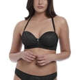 thumbnail image 6 of Freya Cameo Deco Strapless Moulded Underwire Bra (3163),34C,Black, 6 of 6