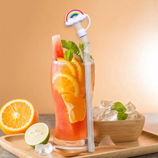 Tapas de cubierta de , tapón de , s lindos accesorios para tazas y botellas a prueba de salpicaduras Tapas portátiles a prueba de Arcoíris Macarena Cubierta protectora de paja
