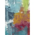 thumbnail image 2 of Ogren, Sarah 24x32 White Modern Wood Framed Museum Art Print Titled - Lime Green Waterfall Abstract, 2 of 4