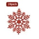 thumbnail image 2 of 24 piezas de adornos de copos de nieve de Navidad de plástico con copos de nieve brillantes para decoración de ventanas de Navidad Adepaton LKX-2037-2, 2 of 8
