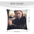 thumbnail image 2 of Tom Hiddleston Pillowcase Soft Comfortable Pillow Covers with Zipper Pillow Protectors 18x18 inch, 2 of 5