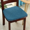 thumbnail image 2 of Pakyozj Chair Pads for Dining Chairs with Ties, Seat Cushions for Kitchen Chairs Farmhouse, D-Shaped Dining Room Chair Cushions Non Slip, Thick Washable Chair Cushion Pads 16*16in, 2 of 8
