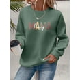 thumbnail image 2 of Mama Sweatshirt Women Long Sleeve Pullover Mama Sweatshirt Casual Loose Crew Neck Fall Pullover Tops, 2 of 5