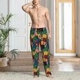 thumbnail image 2 of Sikiie Colored Guitars Pajama Pants Men, PJ Bottoms, Sleep & Lounge Pants-Small, 2 of 6