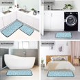 thumbnail image 4 of 2-Piece Kitchen Mat Set Non Slip Washable Floor Mats Decorative Rugs for Kitchen Sink Laundry Elegant White Roses, 4 of 7