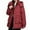 Red, variant on Fartey Plus Size Womens Hooded Puffer Coat Oversized Quilted Down Jacket Fall Winter Full Zip Warm Coats Loose Fit Solid Color Long Sleeve Thick Outerwear with Pockets