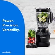 nutribullet Blender Combo with Serve Cups, NBF10500AK Matte Black, 1000W