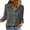 *Gray, variant on Women's Classic Collar Button-Down Shirt,Casual Long Sleeve Work Blouses Army Green,Womens Plus XXL