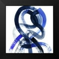 thumbnail image 2 of Popp, Grace 12x12 Black Modern Framed Museum Art Print Titled - Blue Kinesis V, 2 of 5