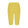 thumbnail image 5 of Jxximdong Leggings for Women High Waisted Hollow Lightweight And Comfortable Pants Solid Color Soft Casual Pajama Trouserss Yellow XXXL Yoga Pants, 5 of 5