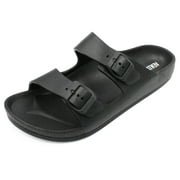 VENTANA Men's Slide Two Band Buckle Sandal Adjustables Sports Shoes