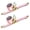 Pink, variant on Mega Cargo Control USA 2-pack Heavy Duty 2" x 50' Ratchet Strap J Hook Flatbed Truck Farm Tie Down, 3333 lbs Wll, Pink