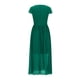 thumbnail image 5 of Puntoco Vestido De Manga Corta Con Cuello En V, Vestido De Noche Con Cintura De Color Liso De Verano Para Mujer Verde Xl, 5 of 6
