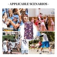 thumbnail image 6 of Sikiie Cute Squirrel Floral Basketball Jersey Reversible Men's Mesh Athletic Sports Shirts Training Practice S-4XLLarge, 6 of 6