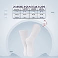 thumbnail image 2 of 12 Pairs Diabetic WHITE CREW SOCKS circulatory Health Men’s Cotton Size 10-13, 2 of 4